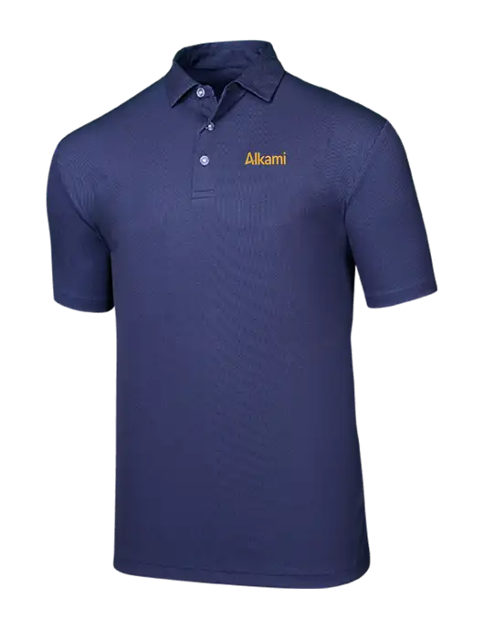 Callaway Birdseye Navy Polo w/Alkami Logo