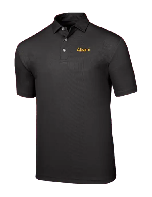 Callaway Birdseye Black Polo w/Alkami Logo