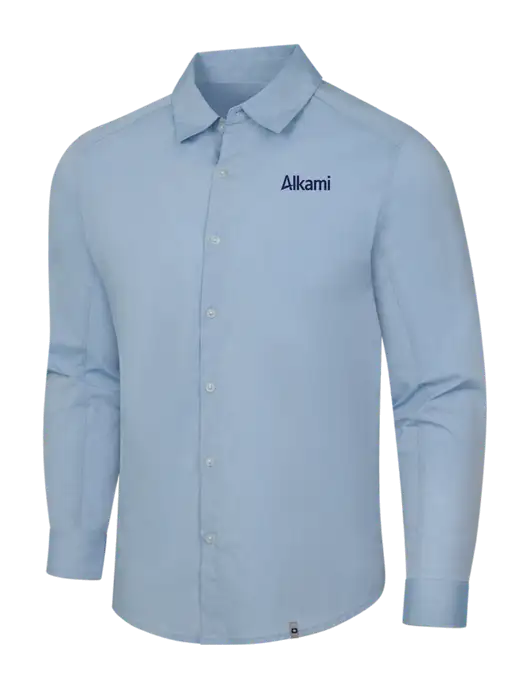 OGIO Light Blue Commuter Woven Shirt w/Alkami Logo