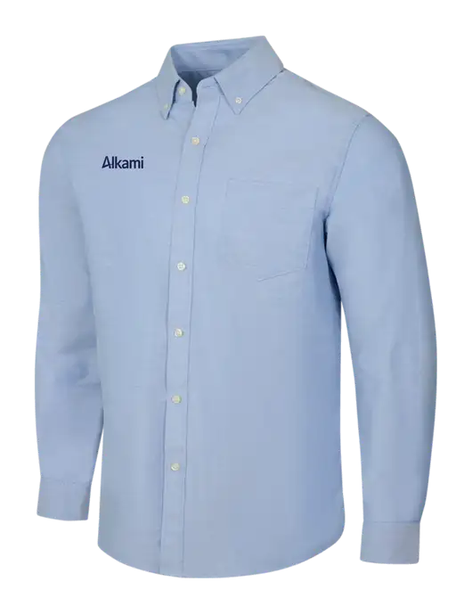 Light Blue SuperPro Oxford Shirt w/Alkami Logo