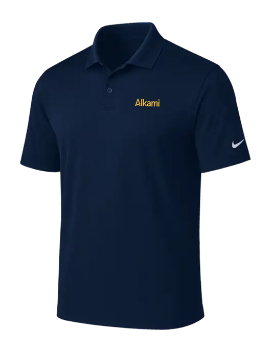 NIKE Navy Victory Solid Polo w/Alkami Logo