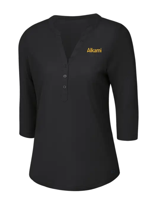 OGIO Blacktop Jewel Henley w/Alkami Logo