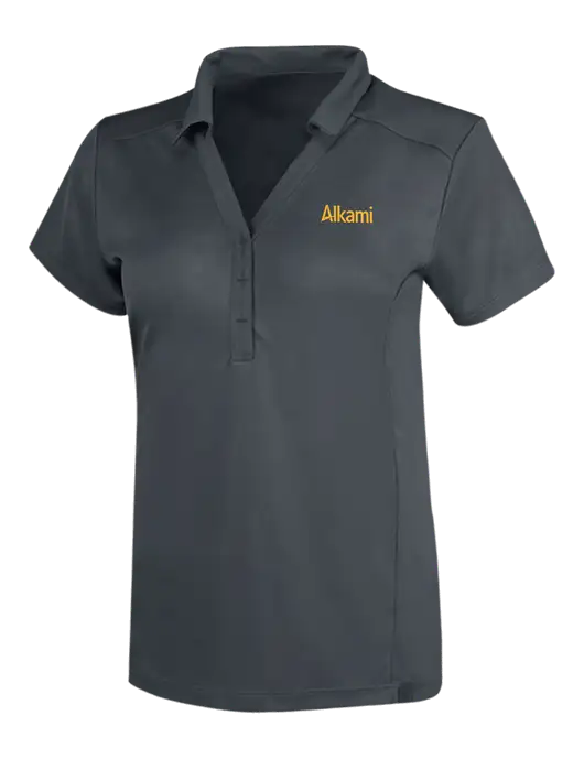OGIO Dark Grey Womens Framework Polo w/Alkami Logo