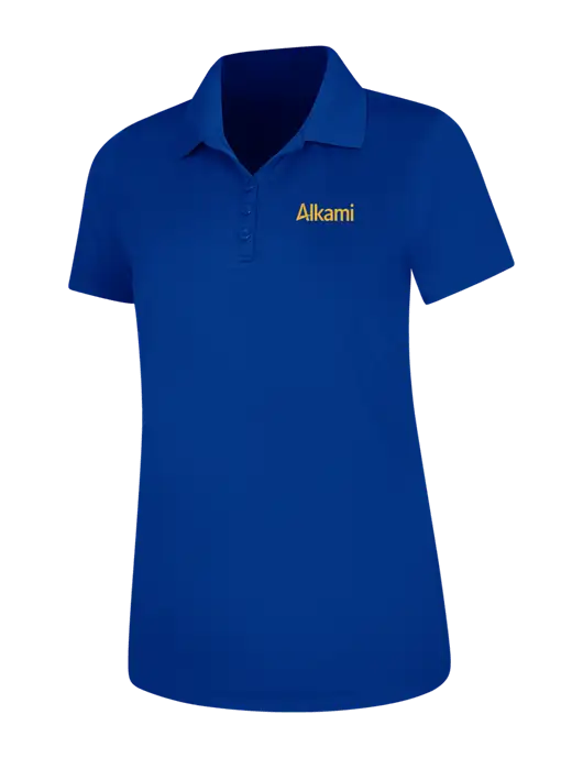 Dark Royal Womens Dry Zone UV Mesh Polo w/Alkami Logo