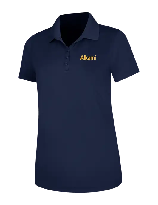 Dark Navy Womens Dry Zone UV Mesh Polo w/Alkami Logo