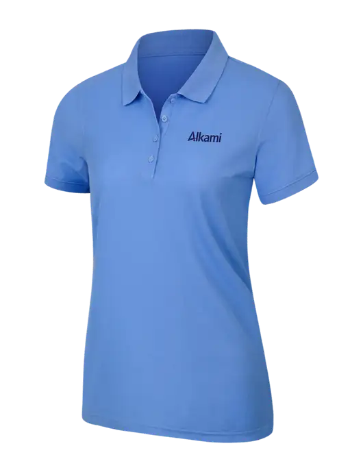 Carolina Blue Womens Core Classic Pique Polo w/Alkami Logo
