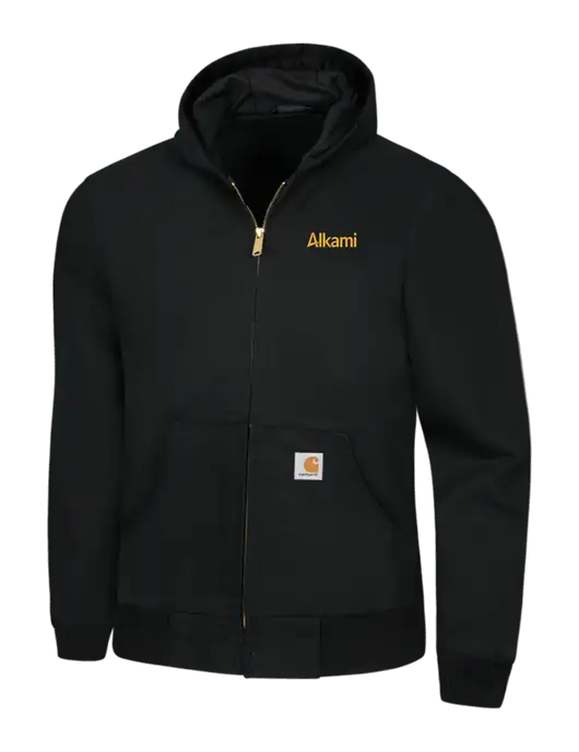 Carhartt Black Thermal Lined Duck Active Jacket w/Alkami Logo