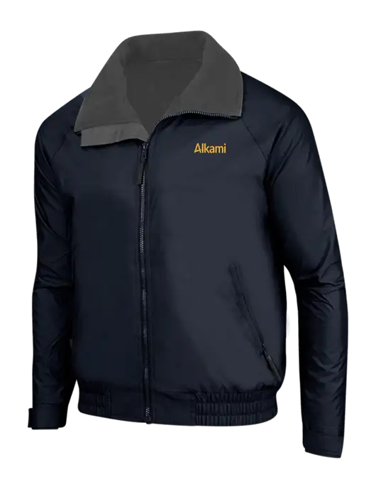 True Navy/Grey Heather Classic Competitor Jacket w/Alkami Logo
