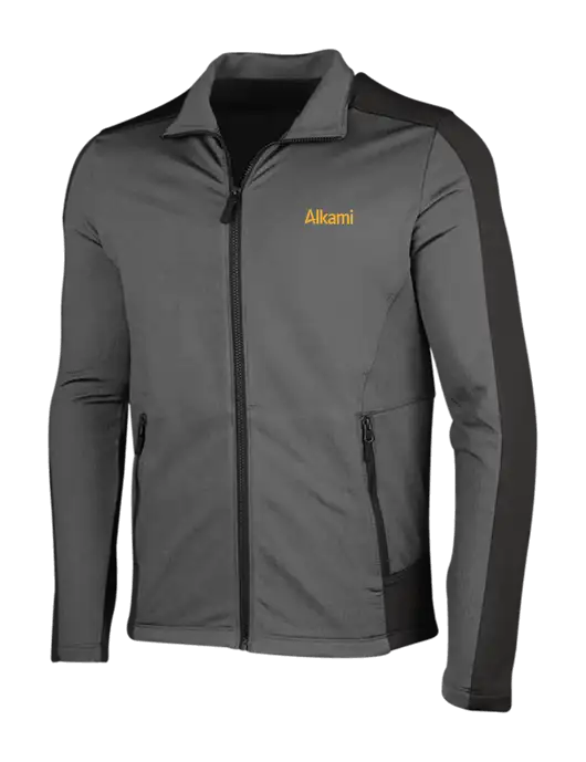 Medium Grey Heather Grid Fleece Jacket w/Alkami Logo