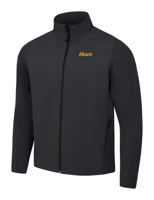 Black Charcoal Heather Core Soft Shell Jacket w/Alkami Logo