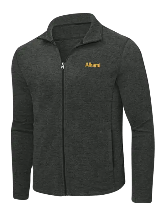 Charcoal Heather Microfleece Full-Zip Jacket w/Alkami Logo