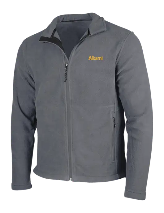 Medium Grey Fleece Jacket w/Alkami Logo