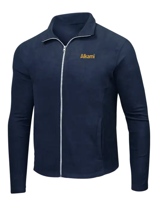 Navy Microfleece Jacket w/Alkami Logo