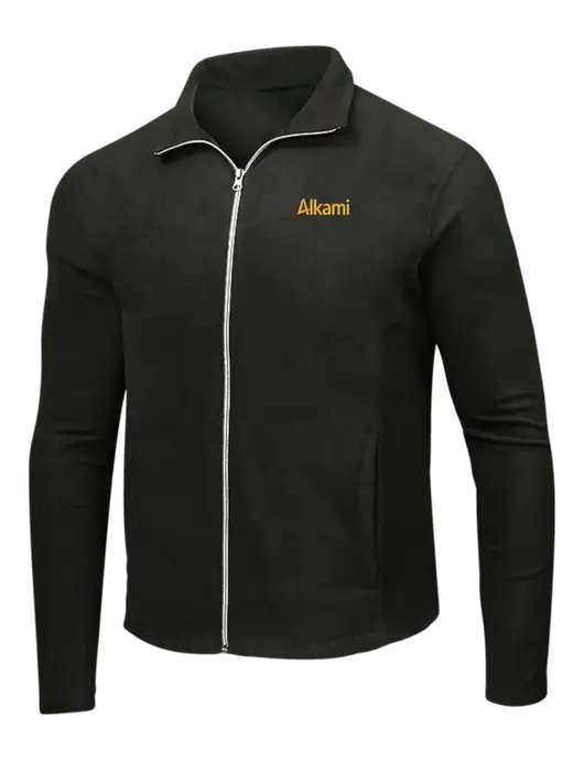 Black Microfleece Jacket w/Alkami Logo