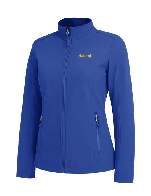 Dark Royal Womens Core Soft Shell Jacket w/Alkami Logo