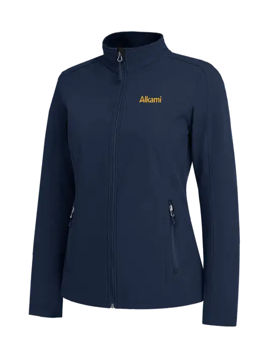 Navy Womens Core Soft Shell Jacket w/Alkami Logo