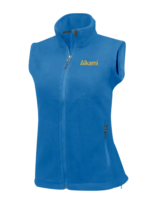 Royal Womens Fleece Vest w/Alkami Logo