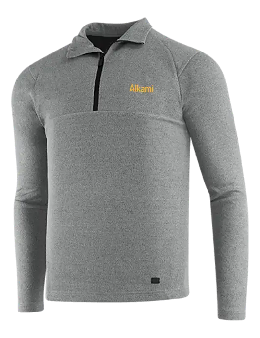 OGIO Petrol Grey Heather Transition 1/4 Zip Pullover w/Alkami Logo