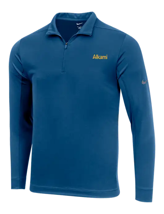 NIKE Dark Royal Dry 1/2 Zip Cover-Up w/Alkami Logo