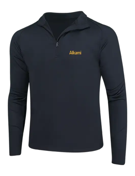 Black Sport Wick Stretch 1/4 Zip Pullover w/Alkami Logo