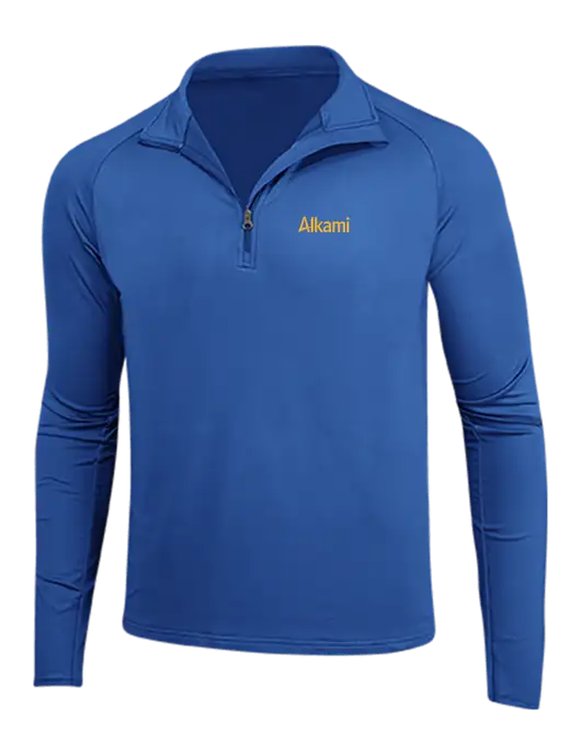 Dark Royal Sport Wick Stretch 1/4 Zip Pullover w/Alkami Logo