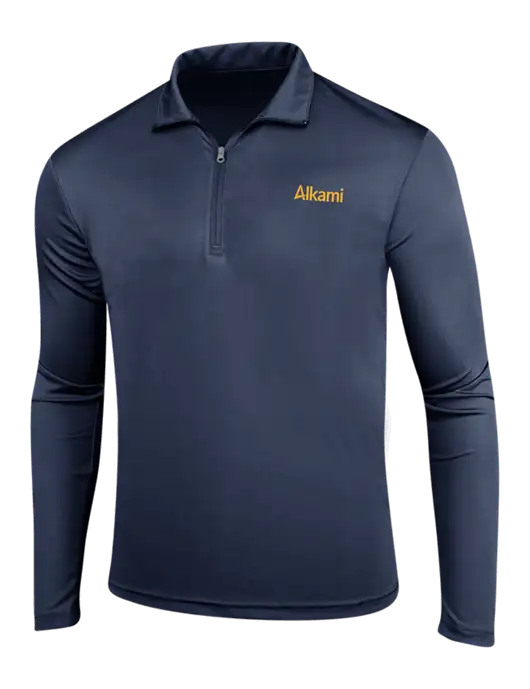 Navy PosiCharge Competitor 1/4 Zip Pullover w/Alkami Logo