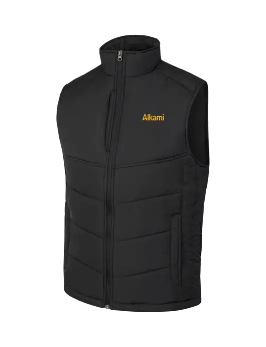 Black/Black Puffy Vest w/Alkami Logo