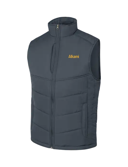 Dark Slate/Black Puffy Vest w/Alkami Logo