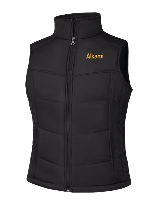 Womens Black/Black Vest w/Alkami Logo