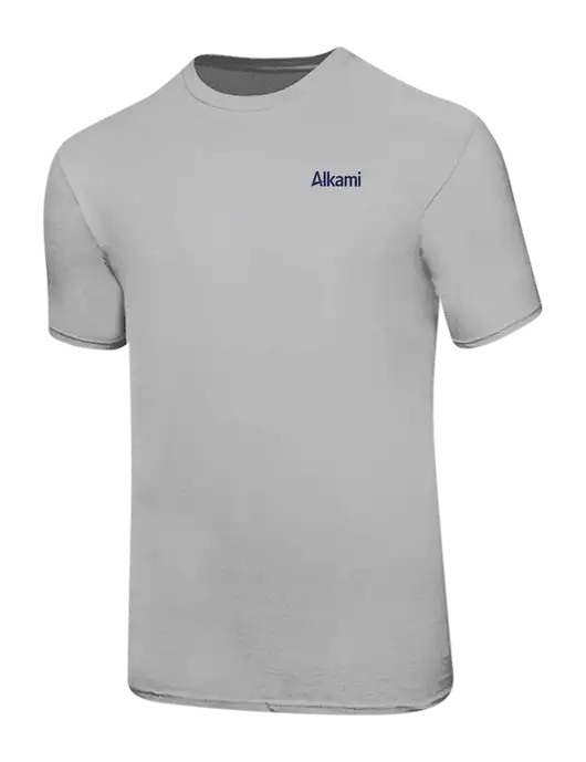 Ring Spun Silver 4.5 oz T-Shirt w/Alkami Logo