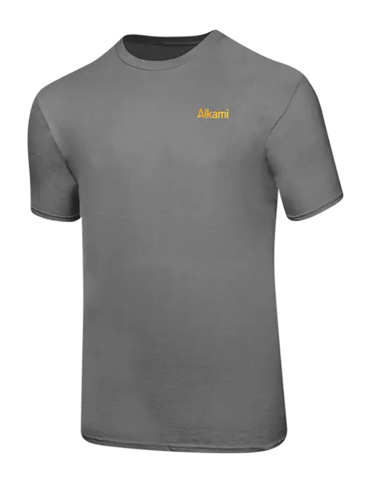 Ring Spun Medium Grey 4.5 oz T-Shirt w/Alkami Logo
