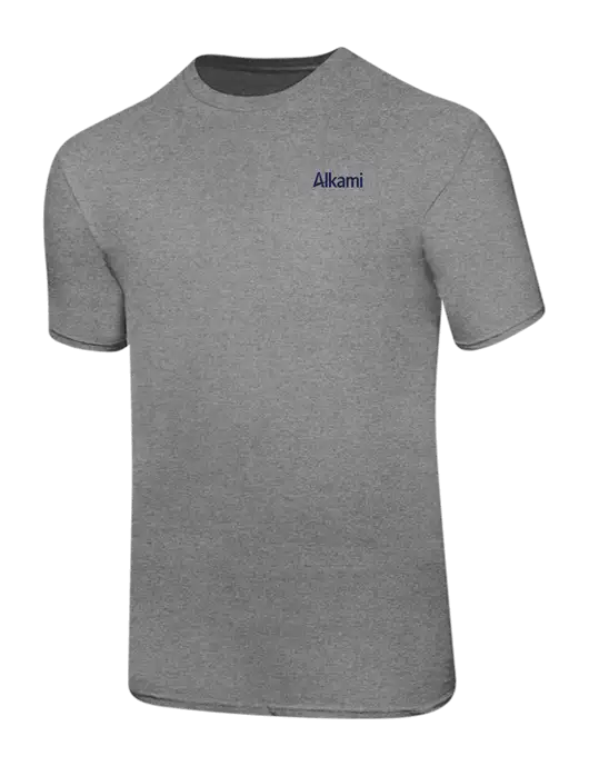 Ring Spun Light Heather Grey 4.5 oz T-Shirt w/Alkami Logo