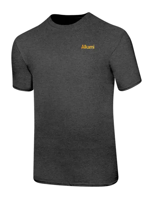 Ring Spun Dark Heather Grey 4.5 oz T-Shirt w/Alkami Logo