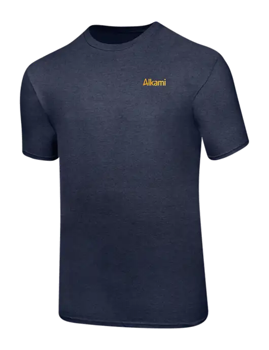 Ring Spun Heather Navy 4.5 oz T-Shirt w/Alkami Logo