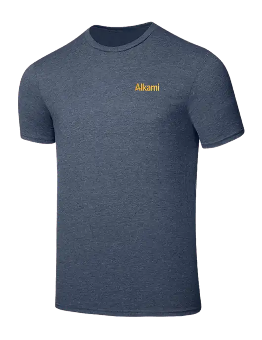 Seriously Soft Heathered Navy T-Shirt w/Alkami Logo