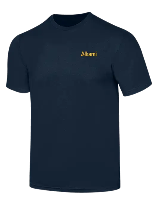 Simply Soft Navy 4.5oz  Poly/Combed Ring Spun Cotton T-Shirt w/Alkami Logo