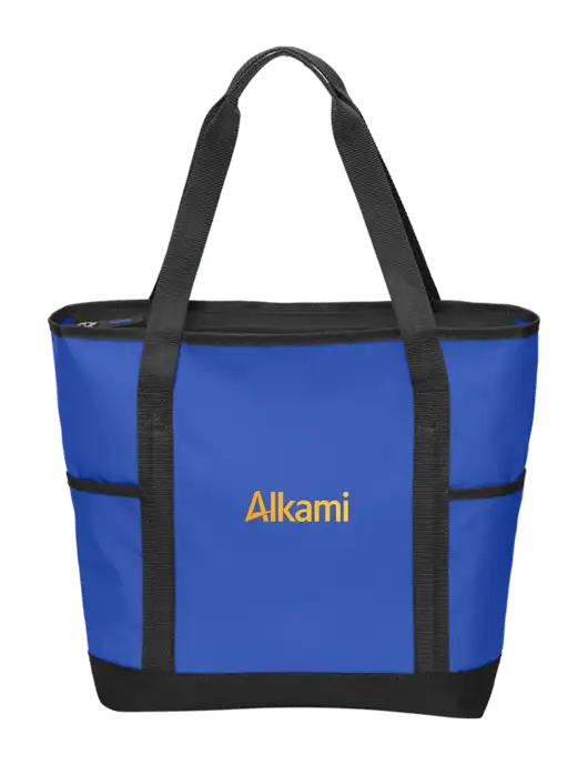 On the Go Royal/Black Tote w/Alkami Logo