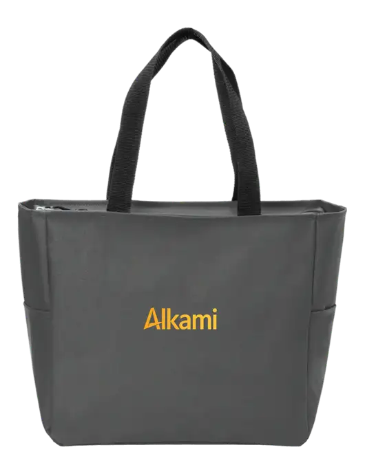 Everyday Charcoal Zip Tote Dark w/Alkami Logo