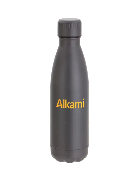 City Go Matte Charcoal 17 oz Insulated Bottle w/Alkami Logo