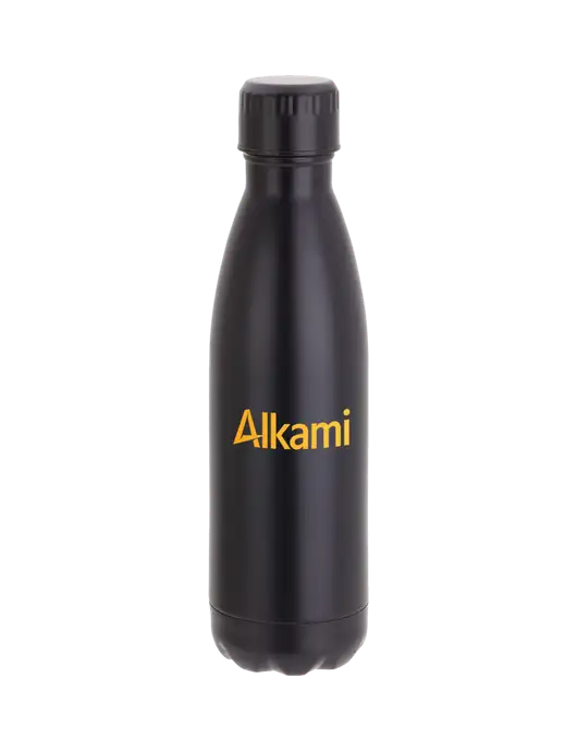 City Go Matte Black 17 oz Insulated Bottle w/Alkami Logo