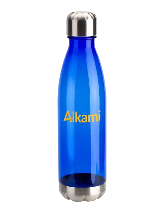 Bayside Tritan Blue 25 oz Bottle with Stainless Base and Cap w/Alkami Logo