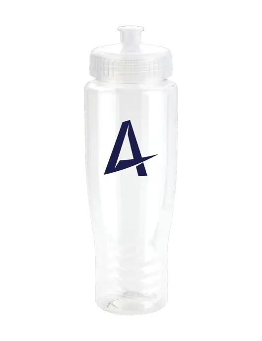 Roam Clear 28 oz Eco-Polyclear Bottle with Push Pull Lid w/Alkami Logo