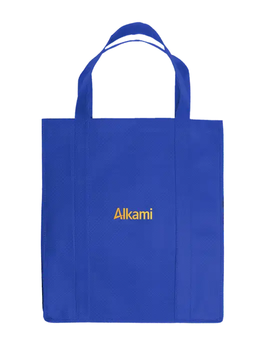 Eco Reusable Jumbo Royal Shopping Bag w/Alkami Logo