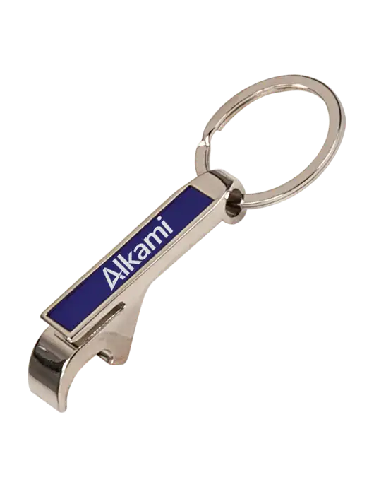 Blue Bottle Opener Keychain w/Alkami Logo