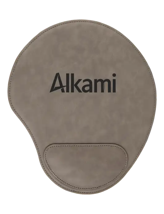 Gray Leatherette Mouse Pad w/Alkami Logo