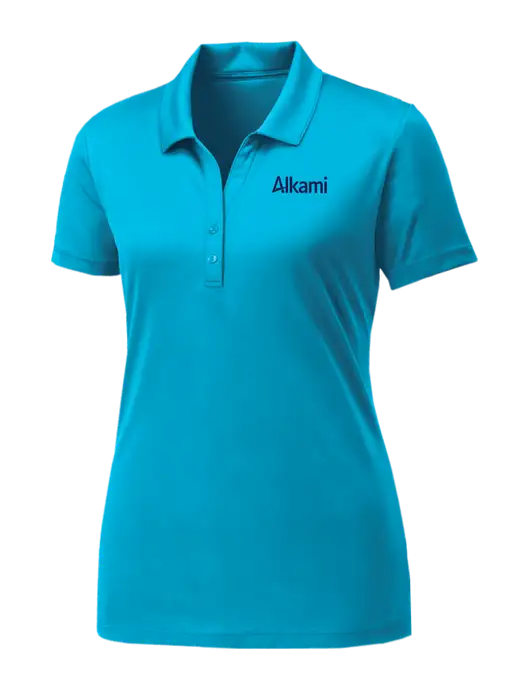 Womens Sapphire Blue PosiCharge Competitor Polo w/Alkami Logo