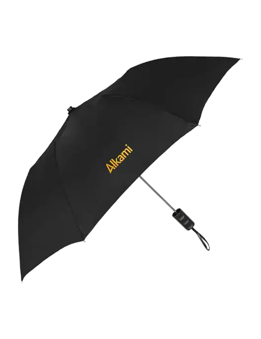 Black 42" Folding Umbrella  w/Alkami Logo