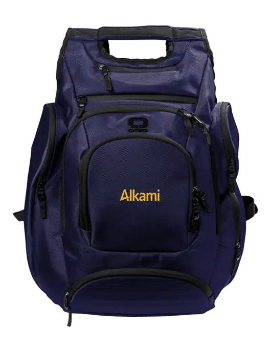 OGIO Navy Metro Ballistic Laptop Backpack w/Alkami Logo