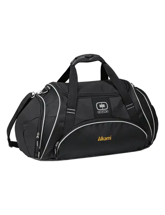 OGIO Black Crunch Duffel
 w/Alkami Logo