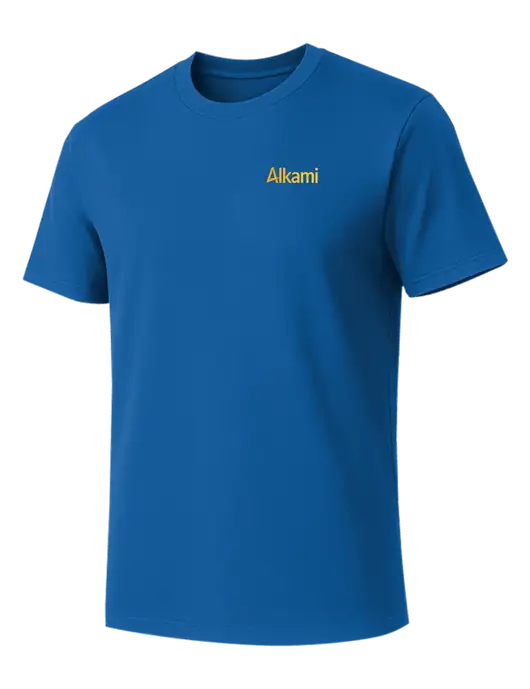 Allmade Royal Blue Organic Cotton Tee w/Alkami Logo